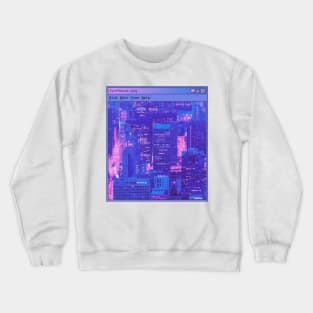 Cybercore Cyberpunk City Crewneck Sweatshirt